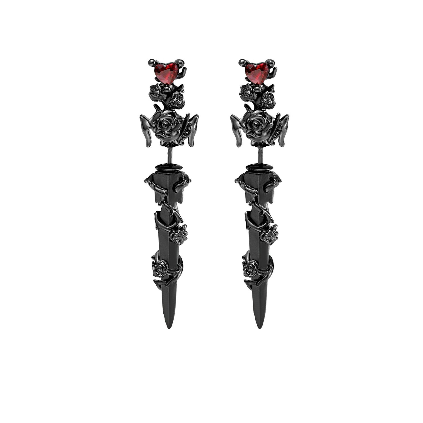 1STXULIE - Forbidden Rose Piercing Stud Earrings