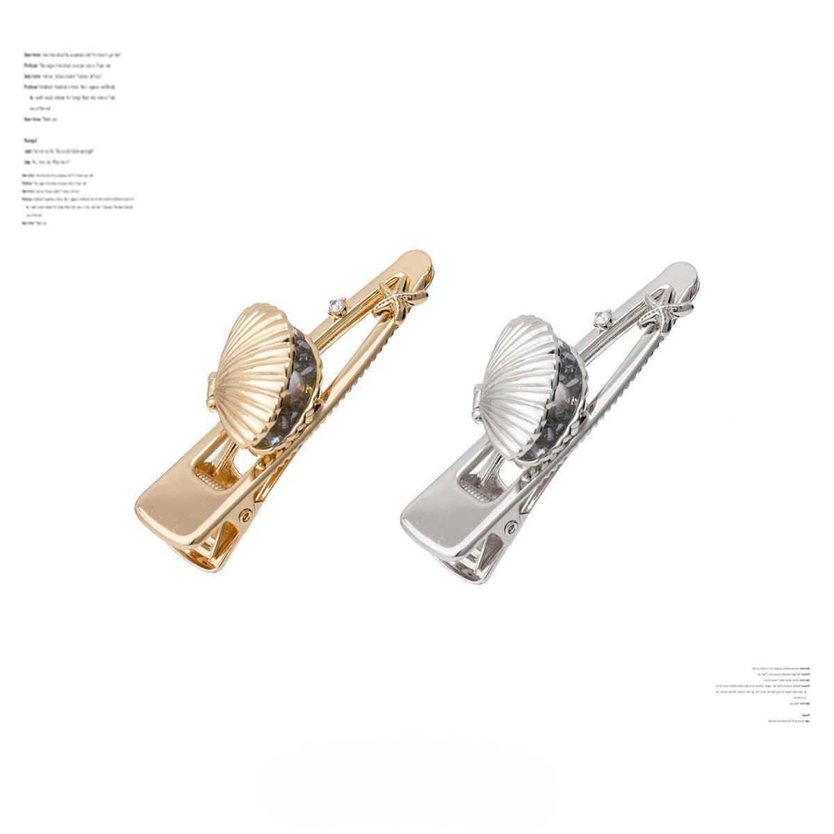 SUMIYAKI - Ocean Shell Series Starfish & Shell Hair Clip (Type 1)