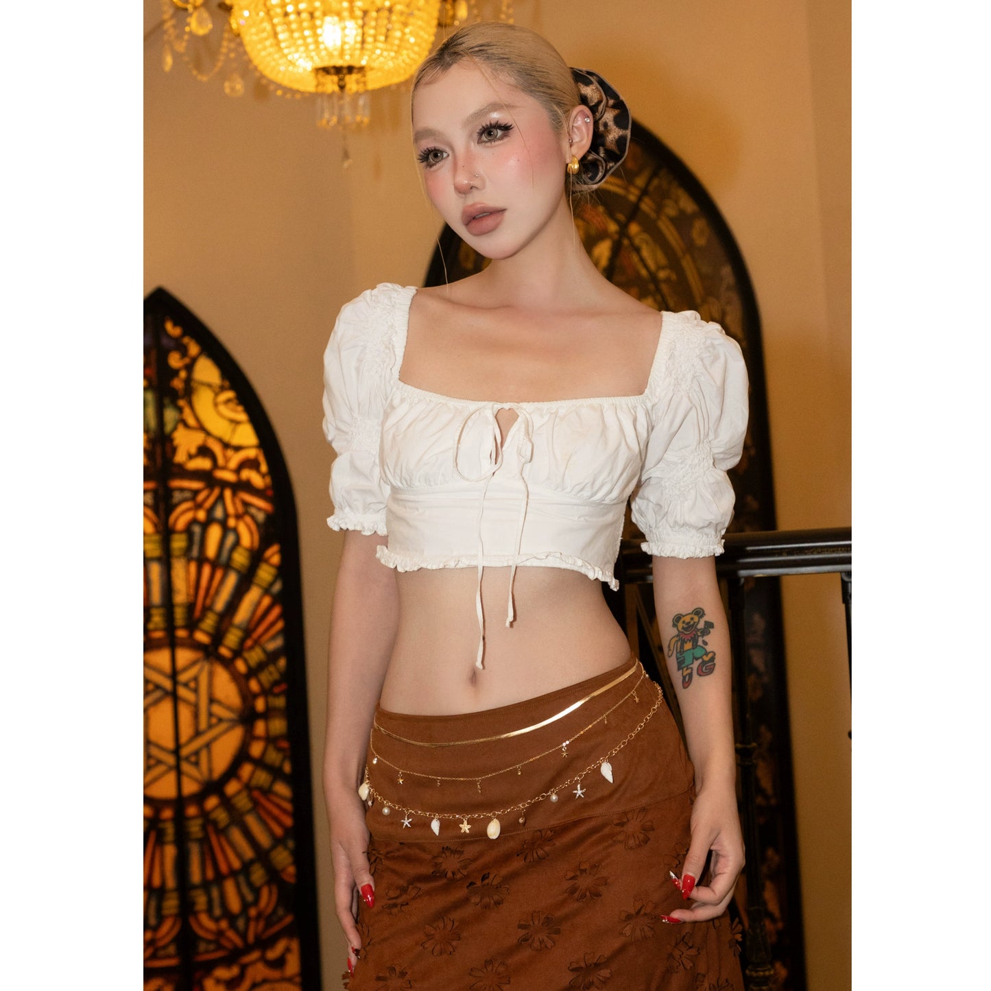 CIYA VENI - Baroque Layered Shell Waist Chains/Necklaces