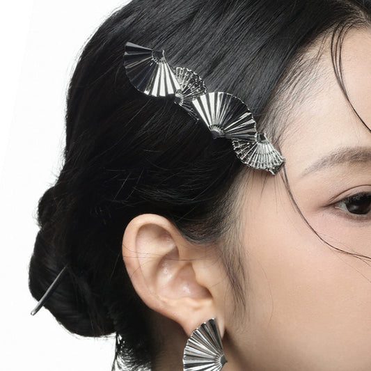 ABILLIONTH - New Chinese-Style Folding Fan Hair Clip