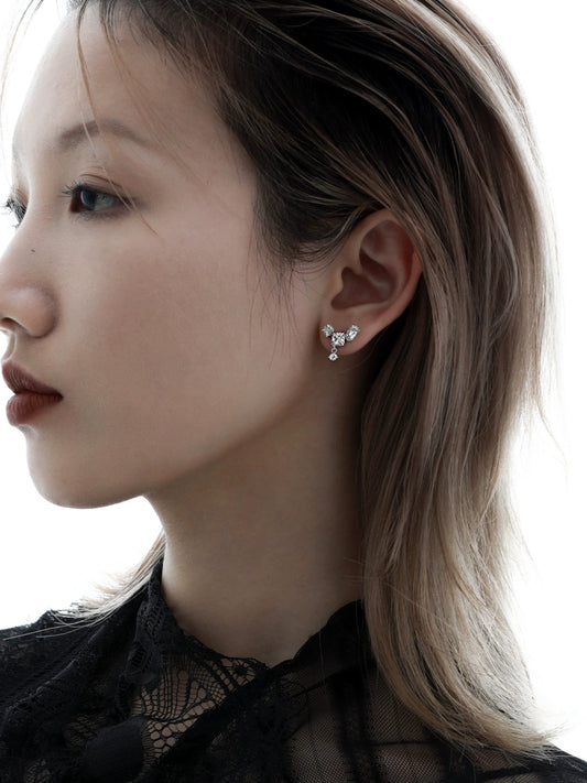 1STXULIE - Crushed Stones Series Stud Earrings