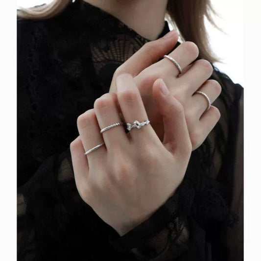 1STXULIE - Crushed Stones Series Ring