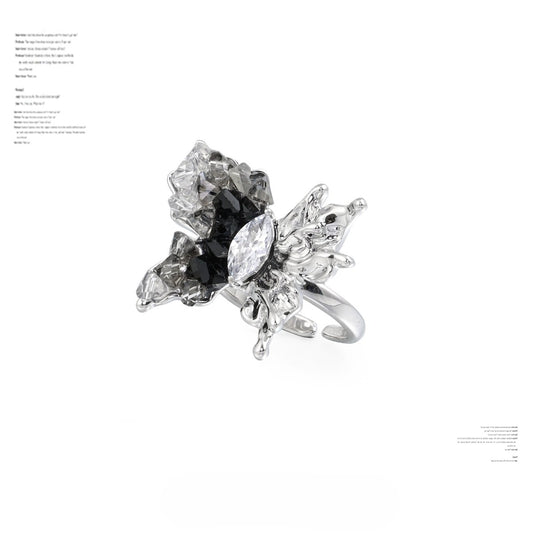SUMIYAKI - Crushed Diamond Ice Butterfly Ring