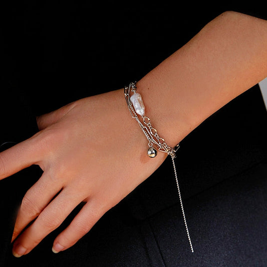 FAITMAIN - Pearl Double-Layer Bracelet