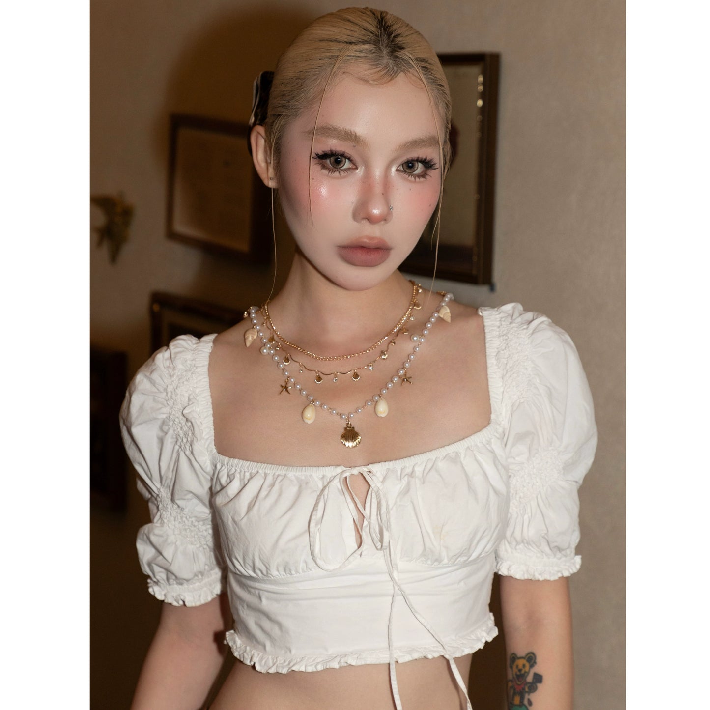 CIYA VENI - Baroque Pearl & Shell Waist Chains/Necklaces