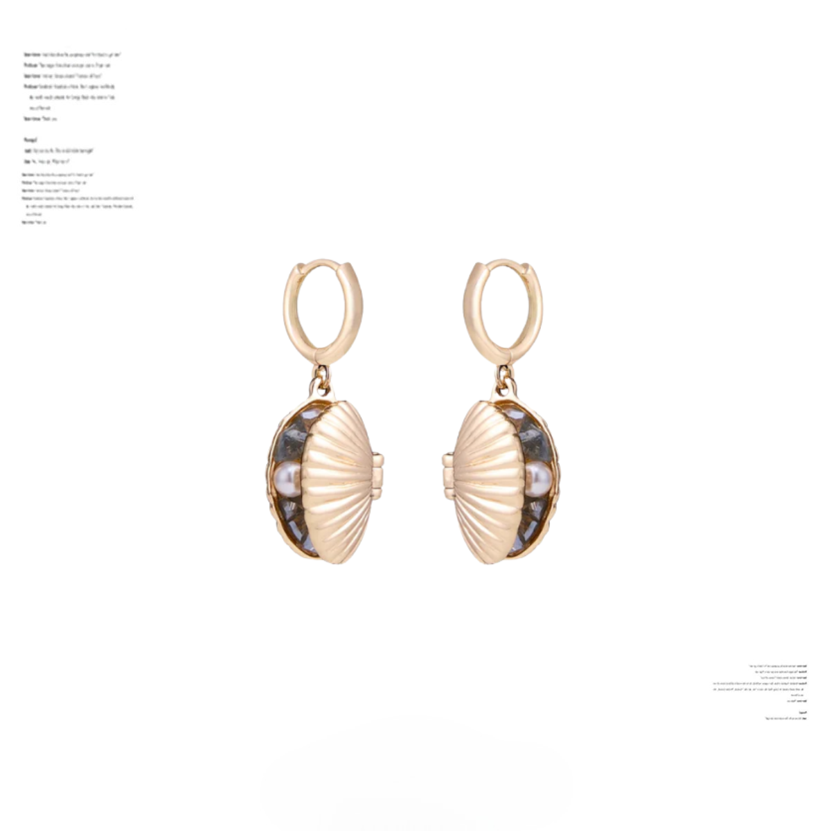 SUMIYAKI - Ocean Shell Series Pearl Earrings