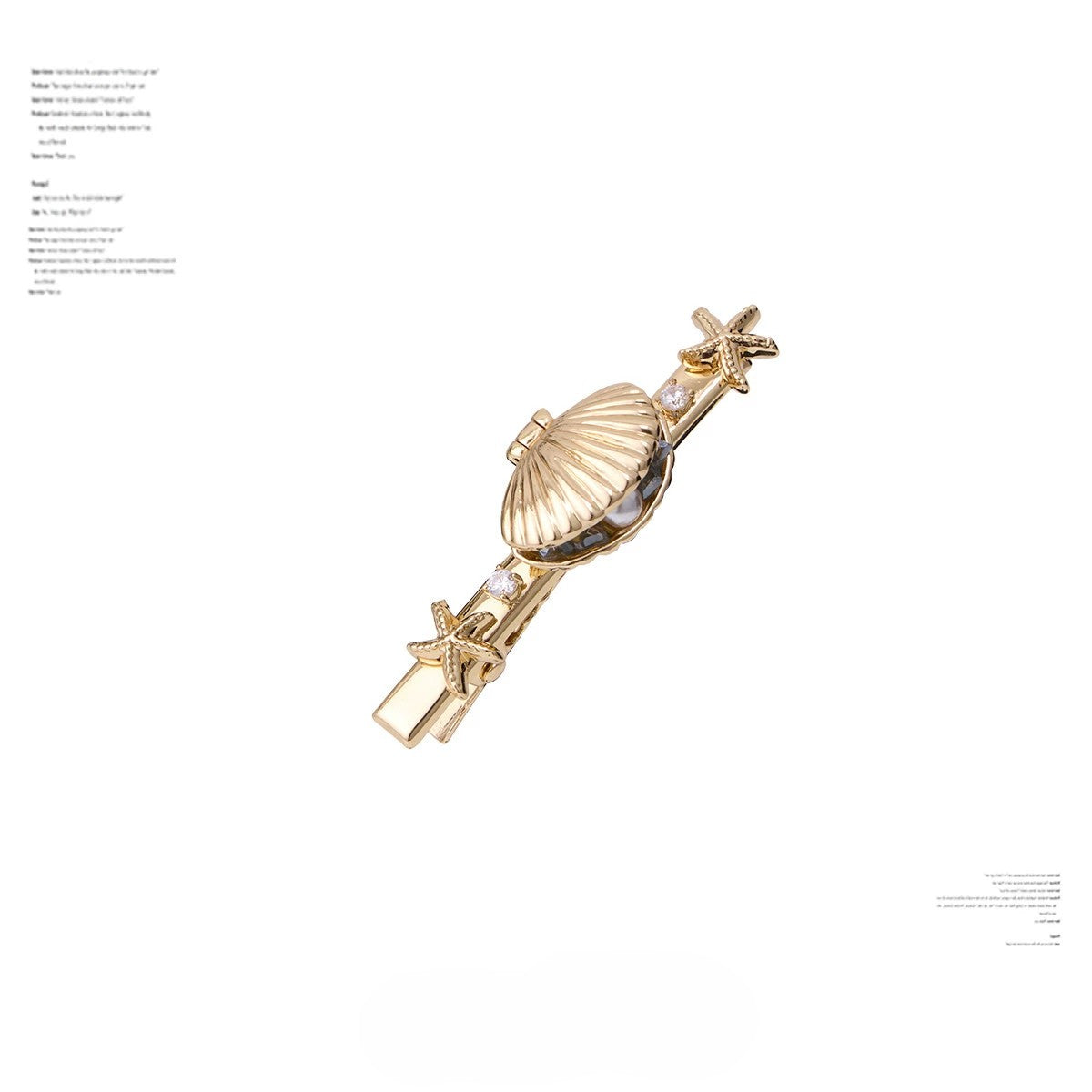 SUMIYAKI - Ocean Shell Series Starfish & Shell Hair Clip (Type 2)