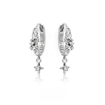 1STXULIE - Crushed Stones Series Huggie Earrings