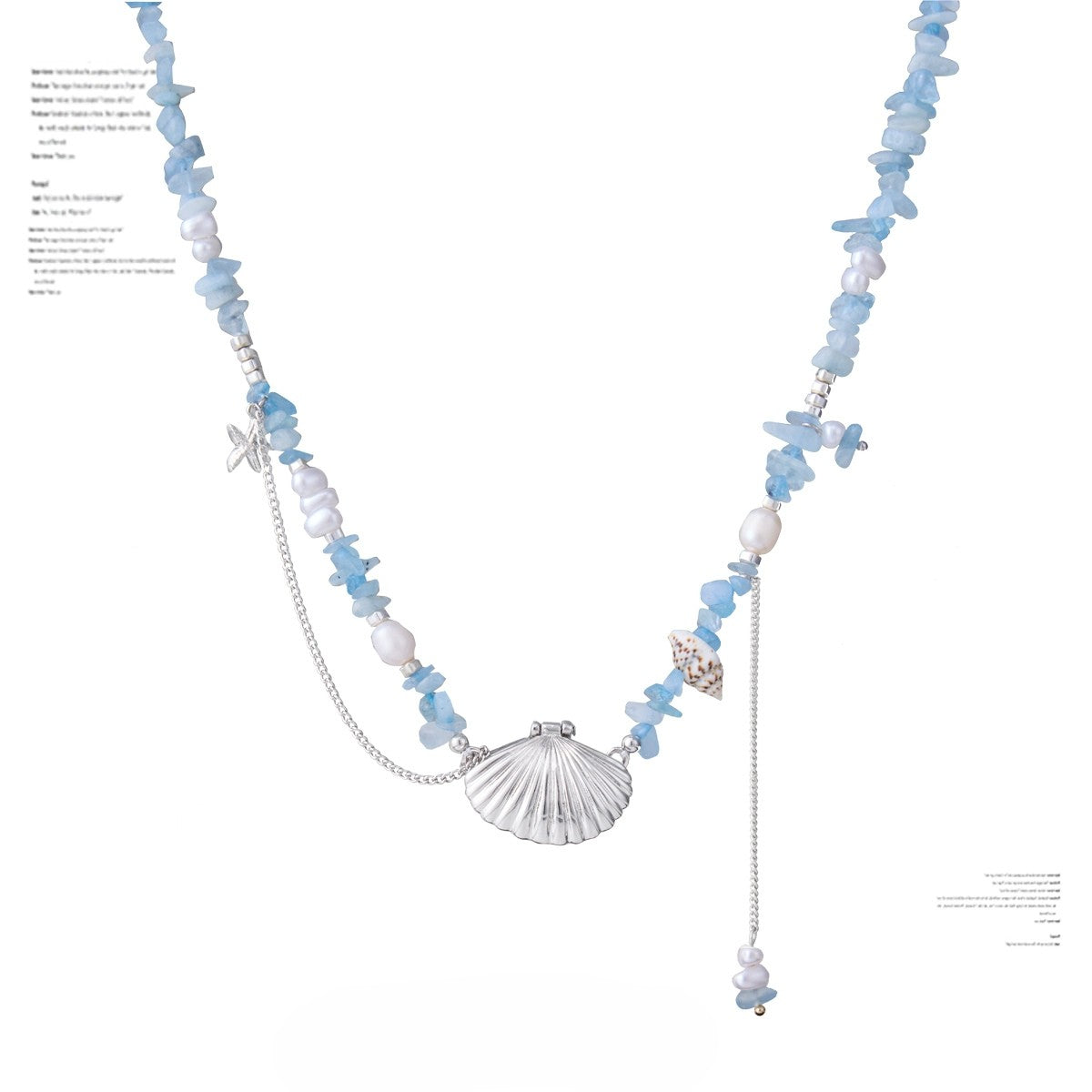 SUMIYAKI - Ocean Shell Series Necklace with Crushed Stones & Shells