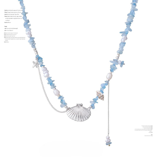SUMIYAKI - Ocean Shell Series Necklace with Crushed Stones & Shells