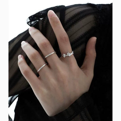 1STXULIE - Crushed Stones Series Ring