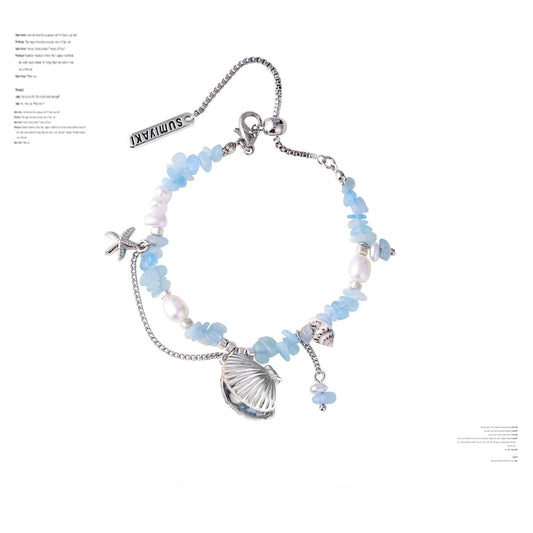 SUMIYAKI - Ocean Shell Series Crushed Stone & Shell Bracelet